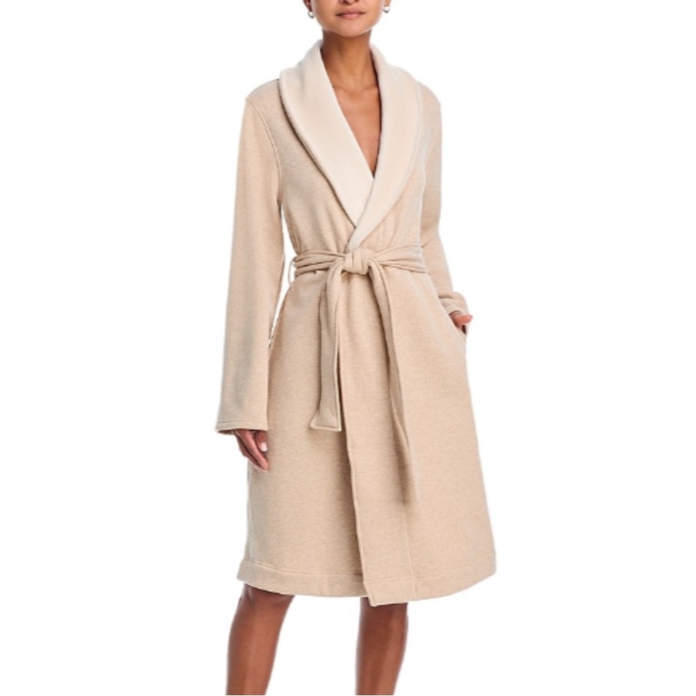 UGG Duffield II Robe – Oatmeal Heather (Size Large)